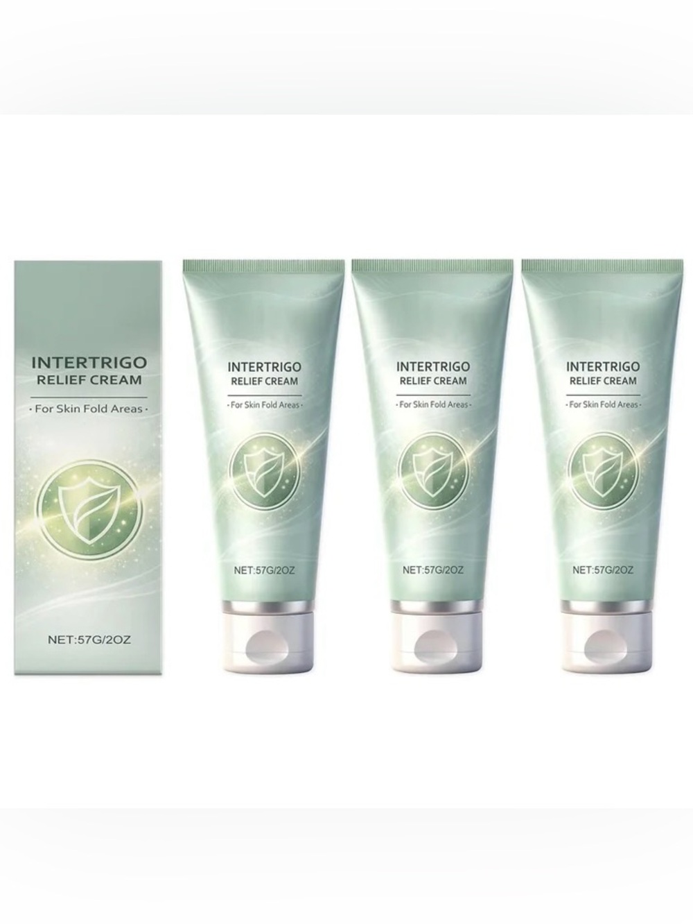 (3 Pack) Intertrigo Relief Cream Skin Fold Moisture Barrier Soothing 2oz NEW